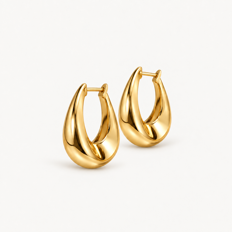 Classic Golden Hoop Earrings