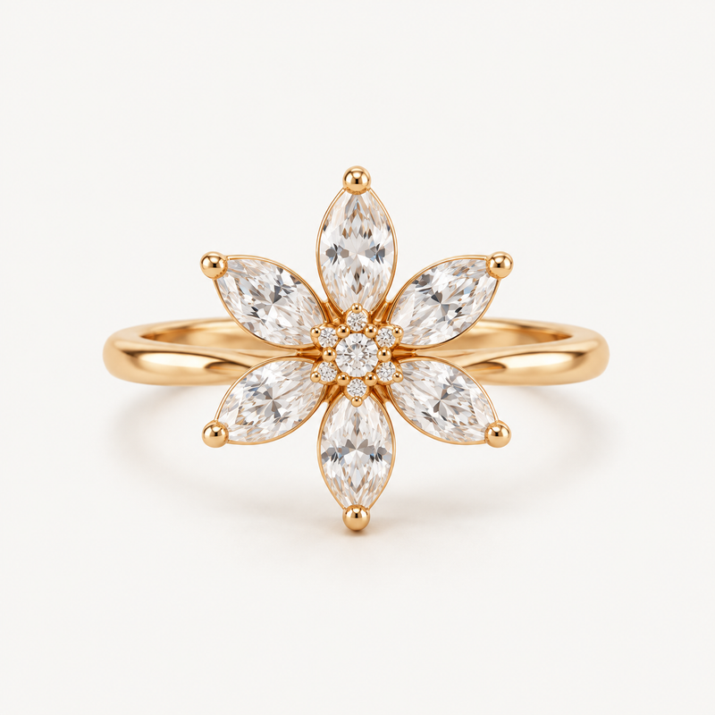 Floral Starburst Ring