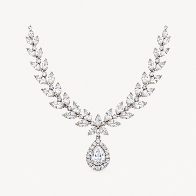 Leaflight Crystal Necklace
